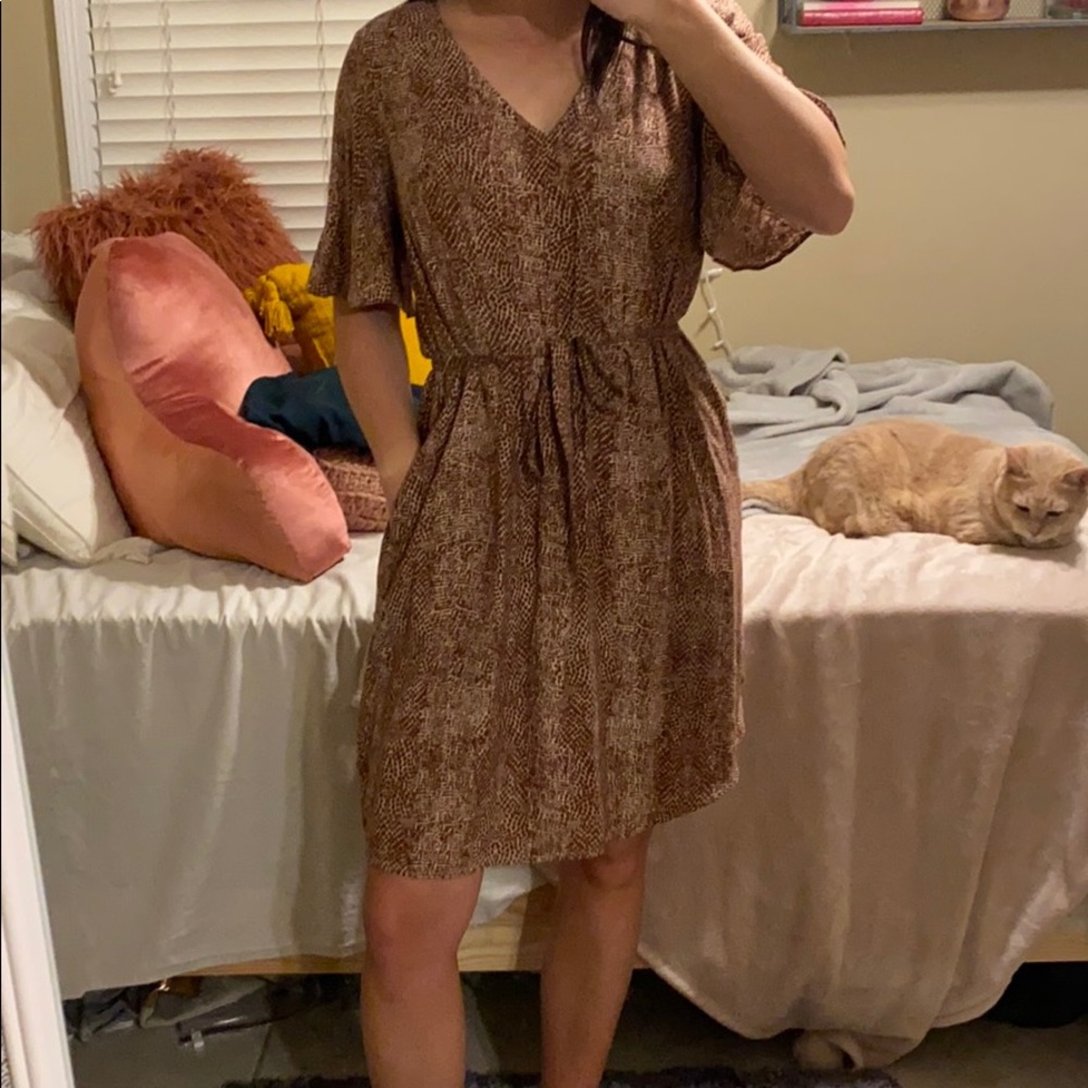 Giraffe print dress